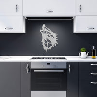 Coyote Howling Metal Wall Art