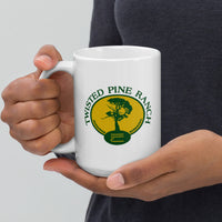 Twisted Pine Ranch White glossy mug