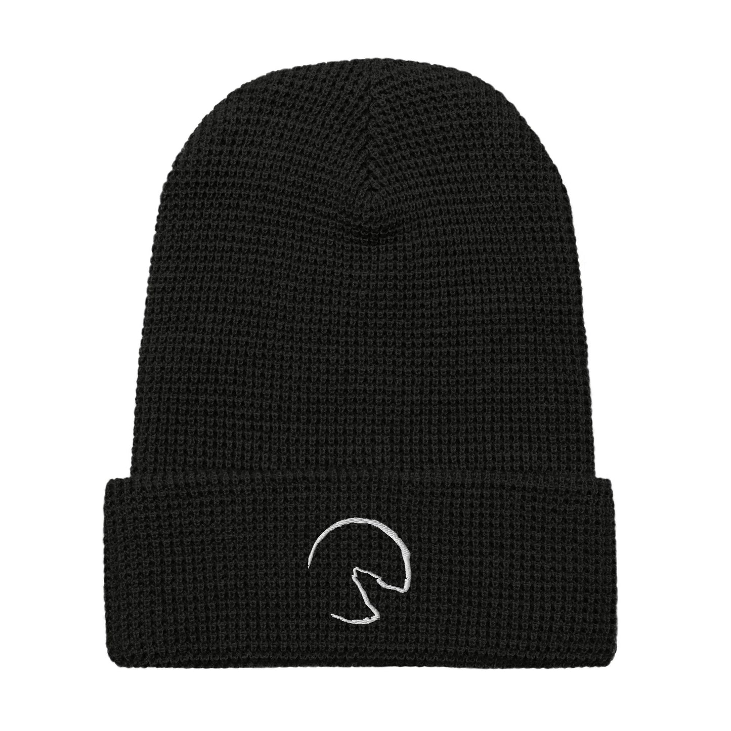 Coyote Howling At The Moon Waffle Beanie