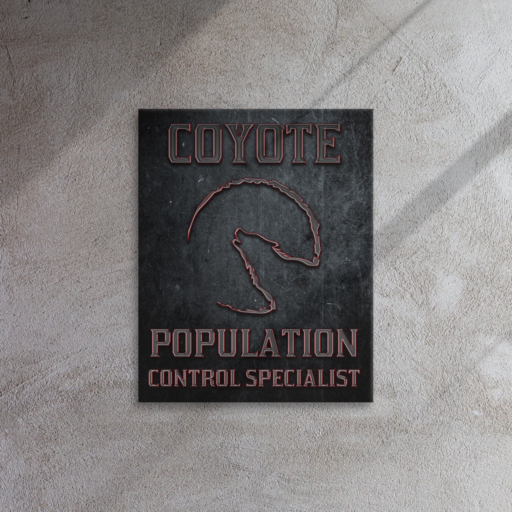 Coyote Population Control Specialist Thin canvas