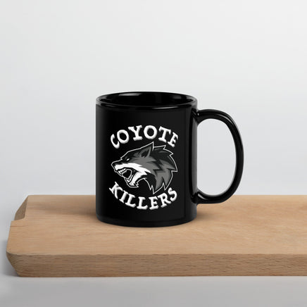 Coyote Killers Black Glossy Coyote Calling and Hunting Mug Hunter Gift Idea Coffee Cup Outdoor Enthusiast Shooting Guns Gifts