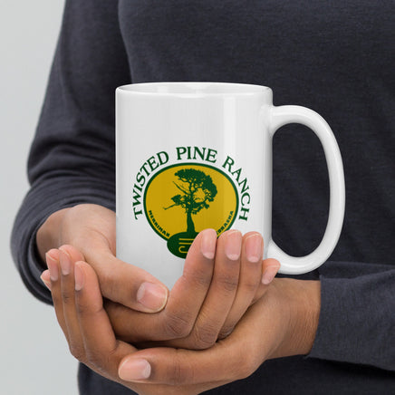 Twisted Pine Ranch White glossy mug