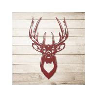 Big Whitetail Buck Wildlife Art Metal Wall Art Cutout Decor Rustic Lodge Hunter Gift Door Hanger Wall Sign Steel Artwork