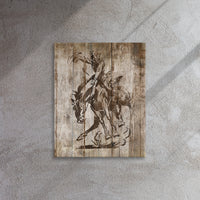 Bucking Horse Thin Canvas