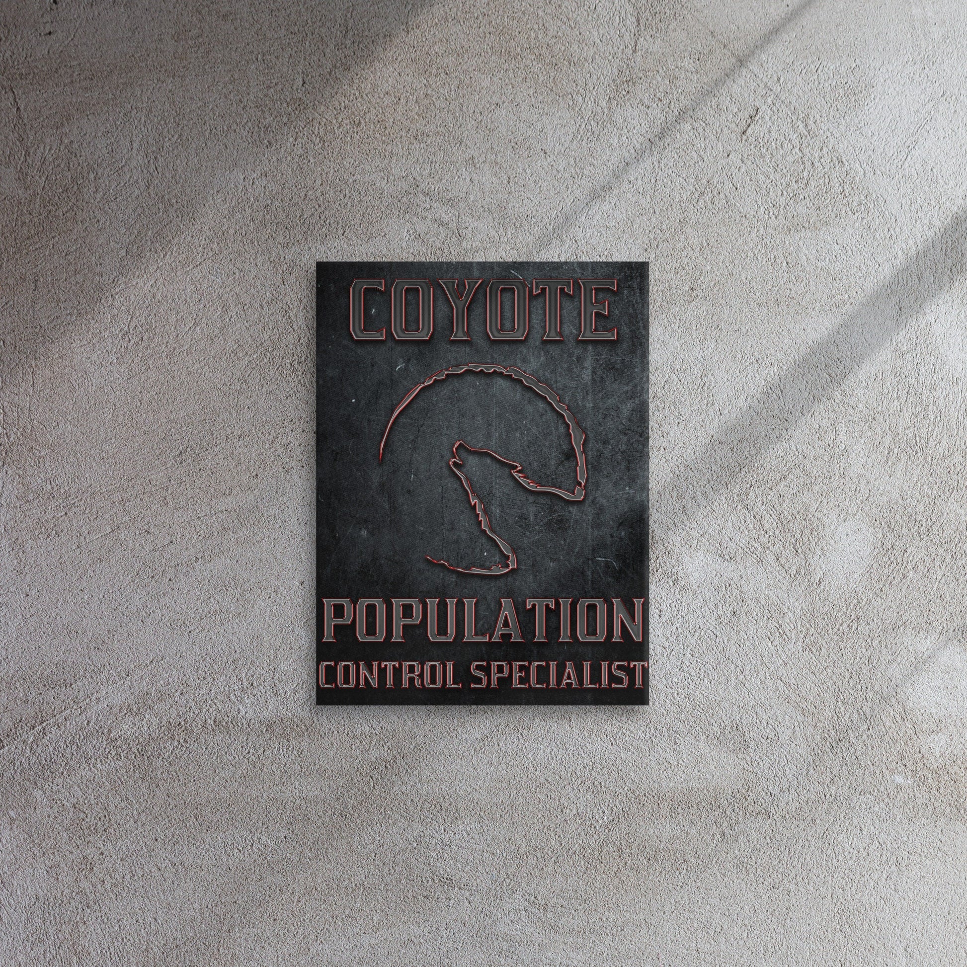 Coyote Population Control Specialist Thin canvas