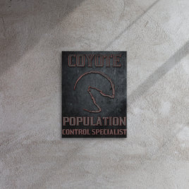 Coyote Population Control Specialist Thin canvas