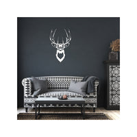 Big Whitetail Buck Wildlife Art Metal Wall Art Cutout Decor Rustic Lodge Hunter Gift Door Hanger Wall Sign Steel Artwork