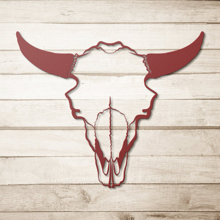 Buffalo Skull Metal Wildlife Wall Art Cutout Western Wall Decor Bison Outline Artwork for Wall Hanging Rustic Interior Design Decorations