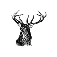 Red Stag Wildlife Hunting Metal Wall Art Cutout Wall  Decor for Lodge Cabin Decorations