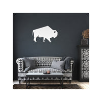 Buffalo Wildlife Laser Cut Metal Wall Decor Artwork for Rustic Interior Design and Cabin Native American Western Art