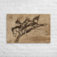 Bronc Rider Western Cowboy Wall Canvas Print