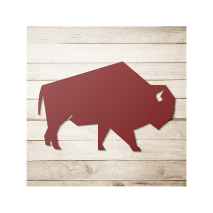 Buffalo Wildlife Laser Cut Metal Wall Decor Artwork for Rustic Interior Design and Cabin Native American Western Art