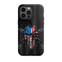 American Flag Punisher Gun iPhone Case for Second Amendment Self Defense Conceal Carry Supporters