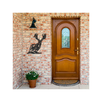 Big Mule Deer Metal Wall Decor