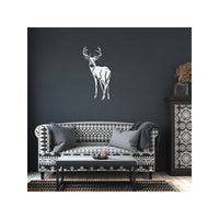 Whitetail Deer Standing Metal Wall Decor