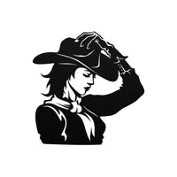 Western Cowgirl Metal Wall Art