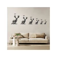 Big Mule Deer Metal Wall Decor