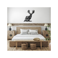 Big Mule Deer Metal Wall Decor