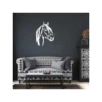 Horse Head Bridled Metal Wall Decor