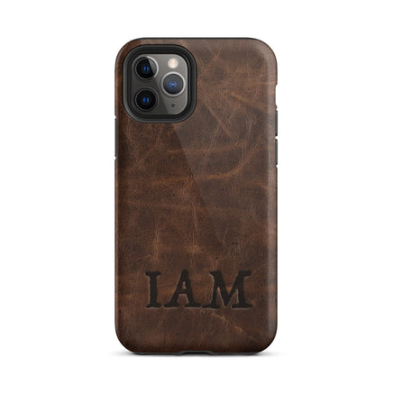 Personalized Monogram Custom Branded Leather Looking Tough Case for iPhone® Western Rustic Leather Country Branding Iron Style Phone Case