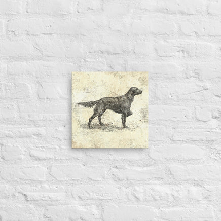 Irish Setter Vintage Retro Distressed Hunting Dog Stretched Canvas Hunter Wall Decor for the Hunting Cabins or Lodges