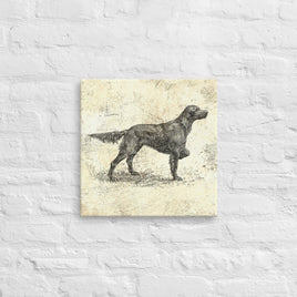 Irish Setter Vintage Retro Distressed Hunting Dog Stretched Canvas Hunter Wall Decor for the Hunting Cabins or Lodges