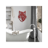 Coyote Head Metal Wall Decor