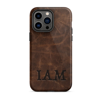 Personalized Monogram Custom Branded Leather Looking Tough Case for iPhone® Western Rustic Leather Country Branding Iron Style Phone Case