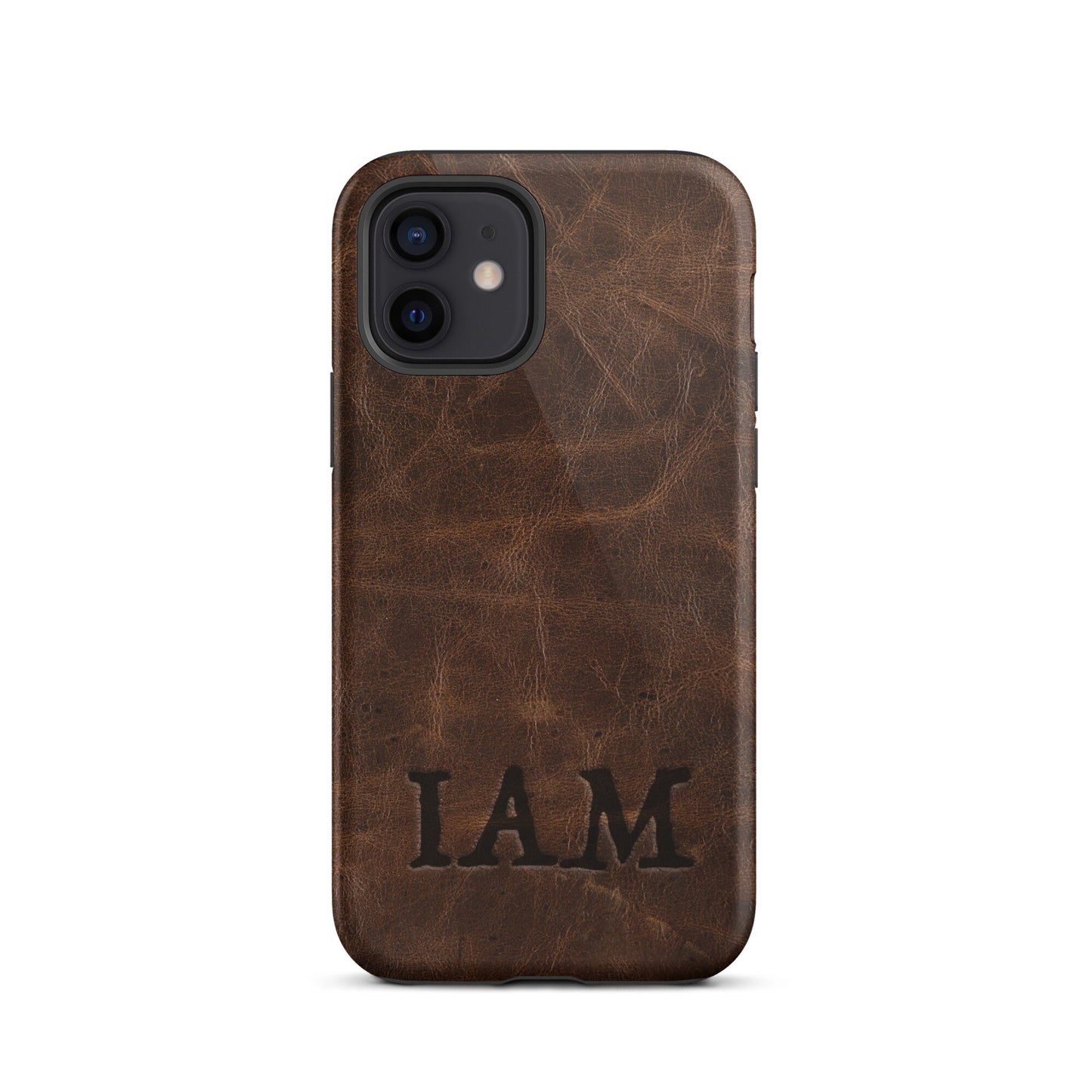 Personalized Monogram Custom Branded Leather Looking Tough Case for iPhone® Western Rustic Leather Country Branding Iron Style Phone Case