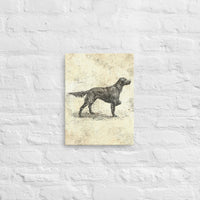 Irish Setter Vintage Retro Distressed Hunting Dog Stretched Canvas Hunter Wall Decor for the Hunting Cabins or Lodges