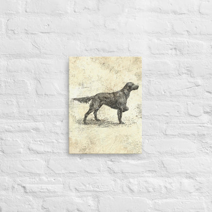 Irish Setter Vintage Retro Distressed Hunting Dog Stretched Canvas Hunter Wall Decor for the Hunting Cabins or Lodges