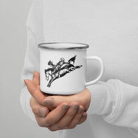 Rodeo Saddle Bronc Rider Garrett Shadbolt Enamel Coffee Mug Western Cowboy Coffee Cup Gift For Rodeo Lovers In Your Life