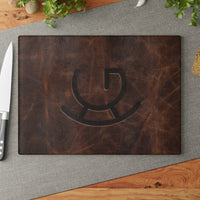 Cattle Brand Glass Cutting Board Customized Livestock Brand Kitchen Accessories for Ranch Custom Gift Idea for Cowboys and Ranchers