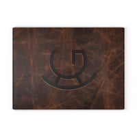 Cattle Brand Glass Cutting Board Customized Livestock Brand Kitchen Accessories for Ranch Custom Gift Idea for Cowboys and Ranchers