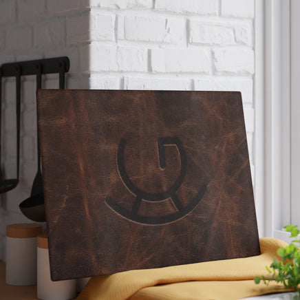 Cattle Brand Glass Cutting Board Customized Livestock Brand Kitchen Accessories for Ranch Custom Gift Idea for Cowboys and Ranchers