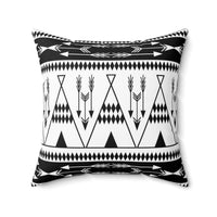 Native American Arrow Teepee Western Home Decor Decorative Throw Pillow Spun Polyester Square Accent Pillows Rustic Pattern Couch Pillow