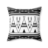 Native American Arrow Teepee Western Home Decor Decorative Throw Pillow Spun Polyester Square Accent Pillows Rustic Pattern Couch Pillow